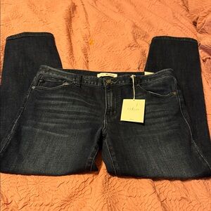 Dark Wash Women’s Kancan Jeans - Classic Straight Leg